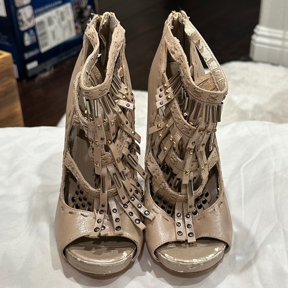 Aldo Fringed Stiletto Heels Size 6.5 - Picture 1 of 5